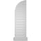 Ekena Millwork Quarter Round Top Right Surface Mount PVC Gable Vent w/ 2"W x 2"P Brickmould Sill Frame, 12"W x 42"H GVPQR12X4203SF - alternate 4